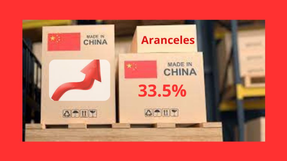 33.5% para productos chinos