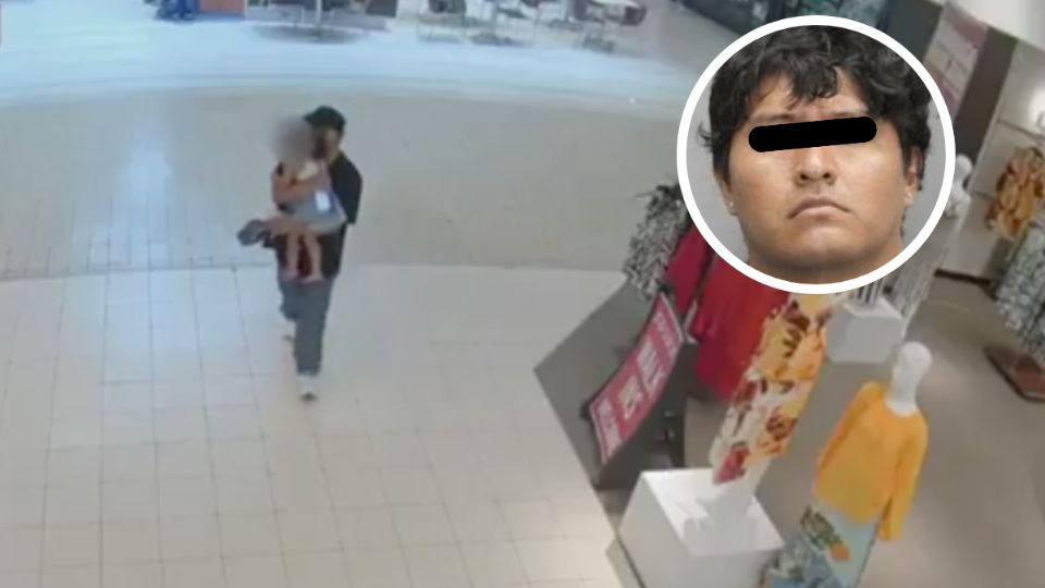 El sujeto aprovechó el descuido de un hombre para poder llevarse a una menor