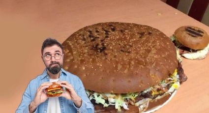 Hamburguesas gigantes en México: las sirven en charolas de pizza; ¿dónde están?