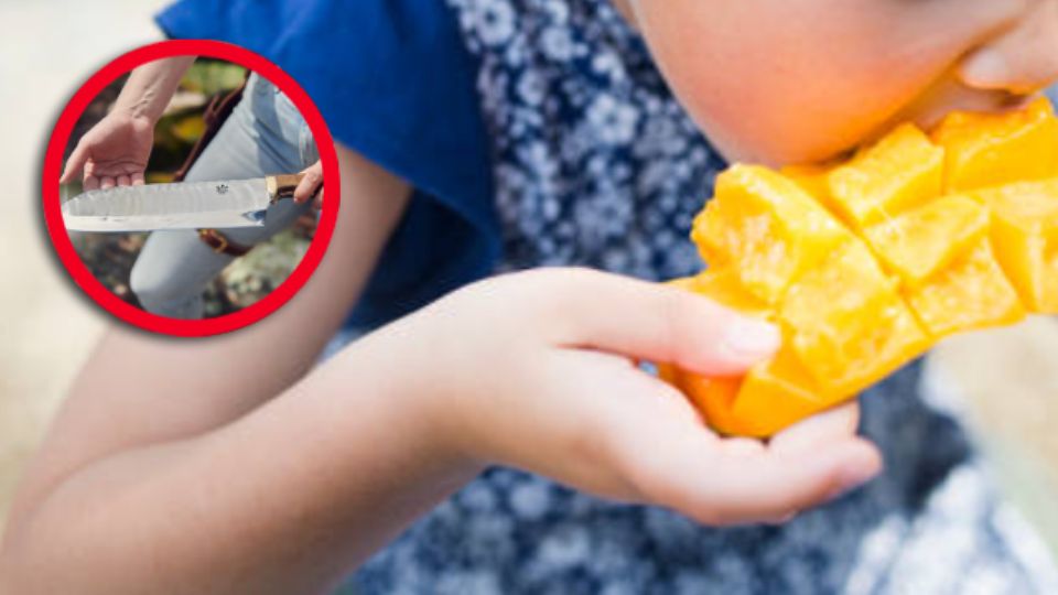 La pequeña solo quería comer el fruto a gusto, cuando presuntamente se causó la herida que le costaría la vida