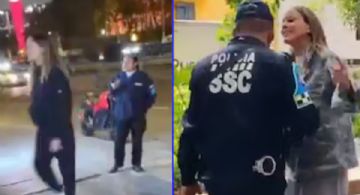 'Lady Racista' ataca de nuevo; ahora agredió al personal de una empresa de seguridad | VIDEO
