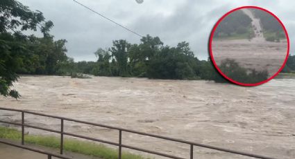 Inundaciones en Texas: dron capta el MOMENTO EXACTO del desbordamiento del río San Gabriel
