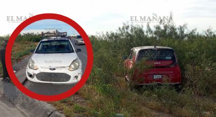 Antonio de Jesús y Max Christopher chocan en Bulevard Municipio Libre; camioneta termina en el monte