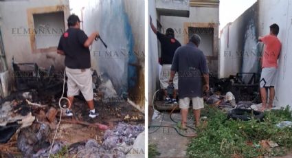 Vecinos apagan incendio en la colonia Valles del Paraíso; casa está abandonada