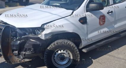 Nuevo Laredo: cafre choca camioneta de la empresa Kansas City y se da a la fuga