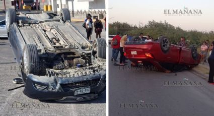 'Nomás me tomé tres cervezas': conductor sufre volcadura por Carretera Aeropuerto; sale ileso