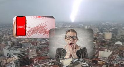 Cae fuerte rayo en CDMX y se activan alertas sísmicas en teléfonos móviles | VIDEO