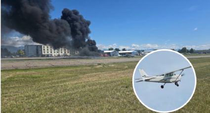 Chocan aviones dentro de un aeropuerto; dos hombres sobrevivieron de milagro | VIDEO