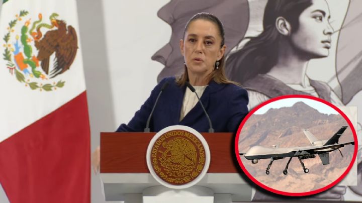 'Sin autorización no entran': Sheinbaum descarta drones de la CIA en México