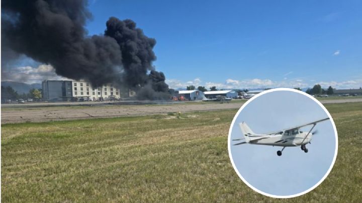 Chocan aviones dentro de un aeropuerto; dos hombres sobrevivieron de milagro | VIDEO