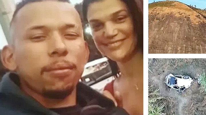 Por echar pasión en un auto pareja encuentra la muerte; caen 400 metros al fondo de un barranco