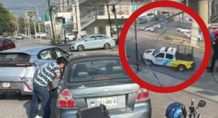 Auto se pasa el rojo y es embestido brutalmente por una patrulla | VIDEO