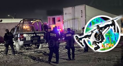 Saltillo: usan drones con sensores térmicos para perseguir tráiler robado y capturar al ladrón