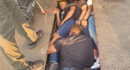 Patrulla Fronteriza asegura a 7 indocumentados; trailero intentó huir, pero fue atrapado
