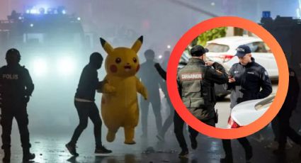 'Libertad para Pokémon'; arrestan a 'Pikachu' y a un 'oso polar' en protesta política | VIDEO