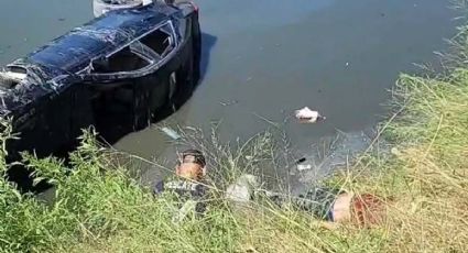 Fatal volcadura mata a joven en Reynosa; su auto terminó en un canal