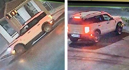 Buscan camioneta Bronco blanca que atropelló a indigente en el crucero de San Bernardo y Houston