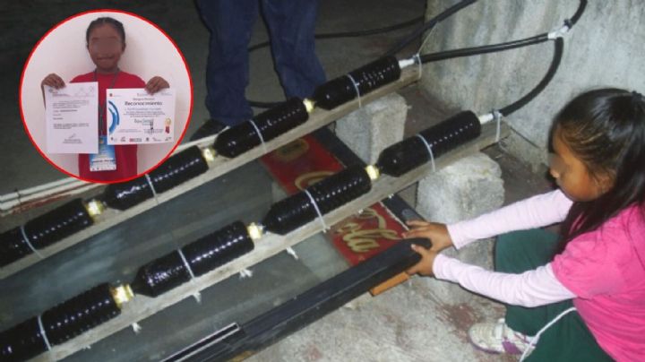 Niña de 8 años crea su propio calentador solar y recibe elogios de la UNAM