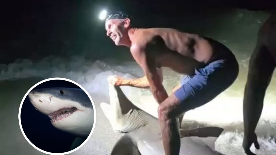 El pescador pensó que tenía sometida a su presa pero ésta lo sorprendió