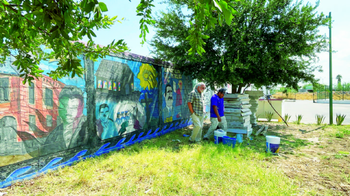 Dan nueva vida a mural del CREDE