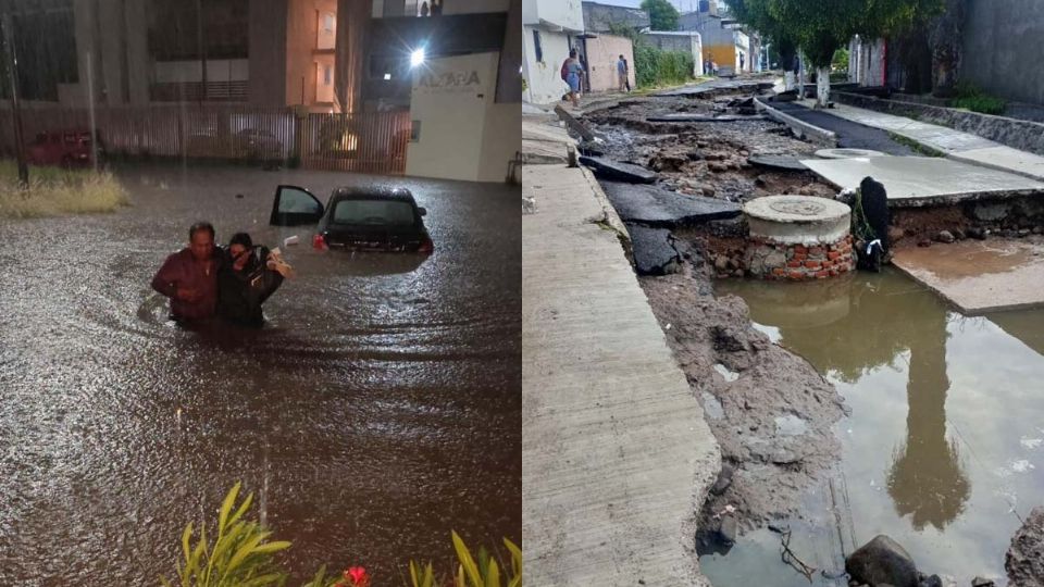 Lluvias hacen destrozos en Querétaro; hay dos víctimas mortales