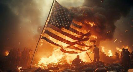 Quemar una bandera de EU ya es un delito; Trump firma orden para sancionar severamente esta acción