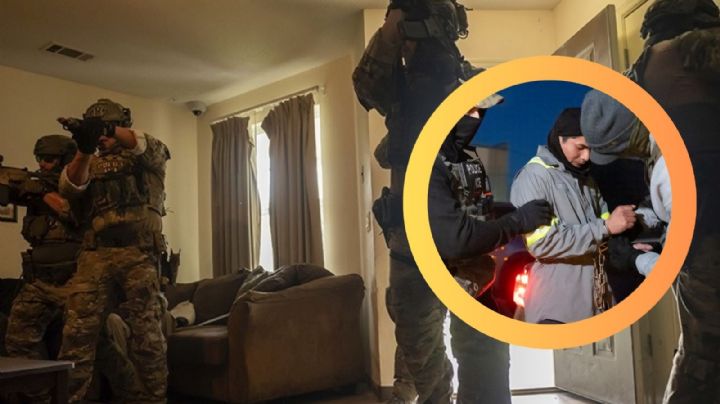 Con uniforme de camuflaje, cascos y armas, así se prepara ICE para deportar más migrantes de EU