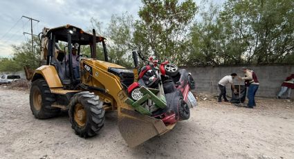 Realizan brigada de limpieza en tiradero clandestino en Colonia Matamoros