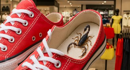 Escorpión pica a joven en un vestidor de Zara; estaba oculto en uno de sus zapatos