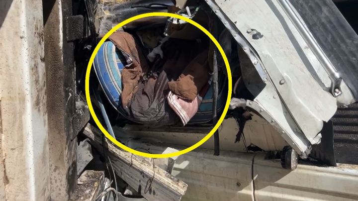 Muere niño de 2 años prensado; le cae encima la góndola del tráiler que manejaba su papá