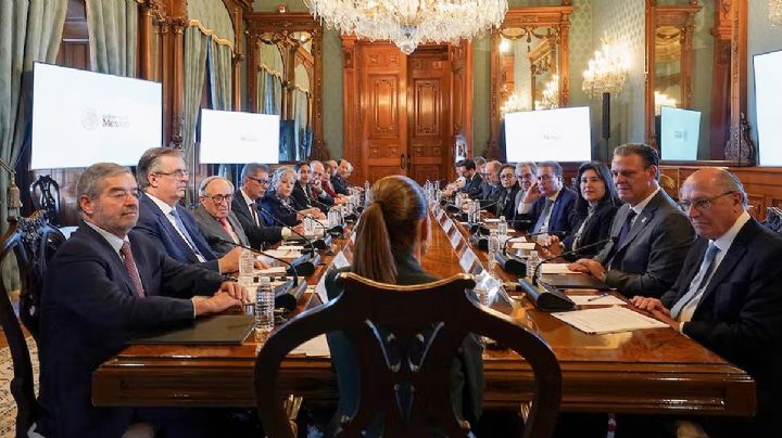 Claudia Sheinbaum recibe al vicepresidente de Brasil Geraldo Alckmin y a su delegación