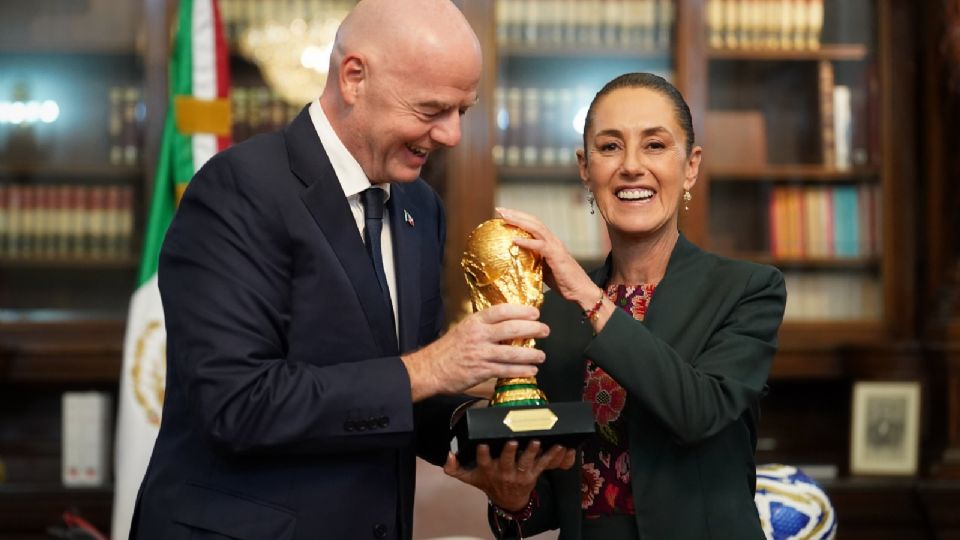 La copa fue cargada pro la presidenta Claudia Sheinbaum