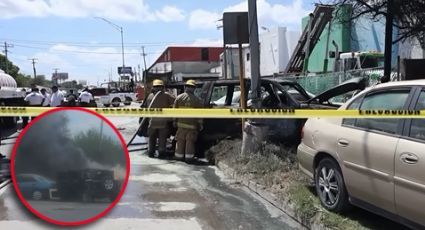 Mecánico muere calcinado tras brutal choque en Tamaulipas; se impactó contras tres vehículos