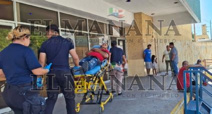 Motociclista es embestido por cafre en Nuevo Laredo; terminó con varios golpes