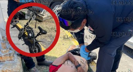 Abuelito es atropellado salvajemente en el centro de Nuevo Laredo; cafre lo dejó a su suerte