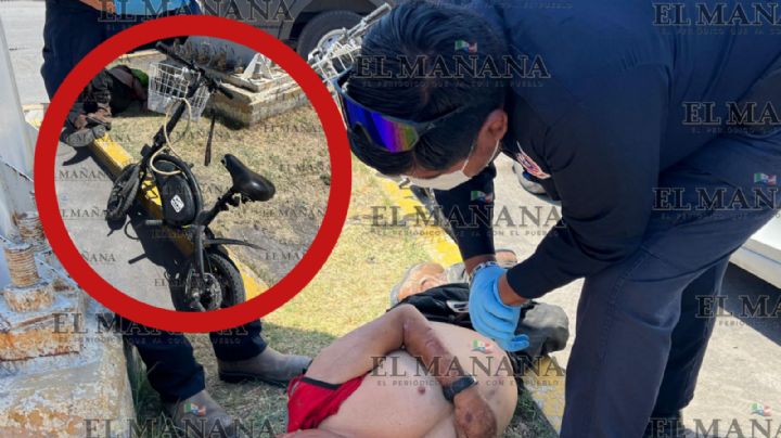 Abuelito es atropellado salvajemente en el centro de Nuevo Laredo; cafre lo dejó a su suerte