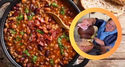 Así se preparan los frijoles charros al estilo Doña Ángela; un platillo mexicano lleno de sabor | VIDEO