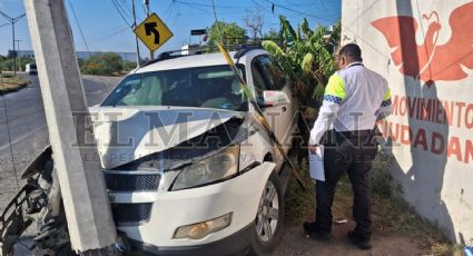 Choque en Nuevo Laredo deja a mujer con fracturas y a colonias sin electricidad