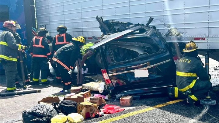 Trailero causa fatal accidente en EU y mueren tres personas; es ilegal, no habla inglés y tiene licencias