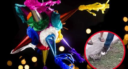 Rompen piñatas llenas de animales vivos en fiesta; niños los seguían golpeando al caer | VIDEO