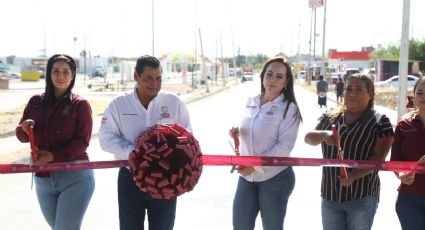 Entrega Carmen Lillia Canturosas dos obras viales en el poniente de Nuevo Laredo