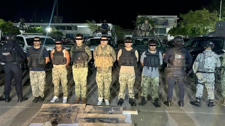 Detienen a célula delincuencial en Tabasco; les hallan armas, drogas y municiones