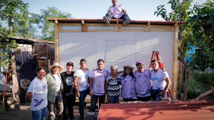 DIF Tamaulipas, INJUVE y TECHO construyen vivienda progresiva para población vulnerable