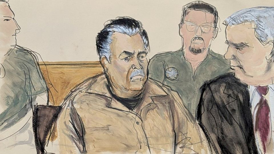 El 'Mayo' Zambada durante el juicio.