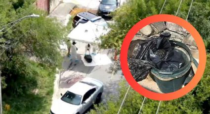 Hallan restos humanos mutilados frente a colegio en Monterrey; estaban en un tambo emplayado