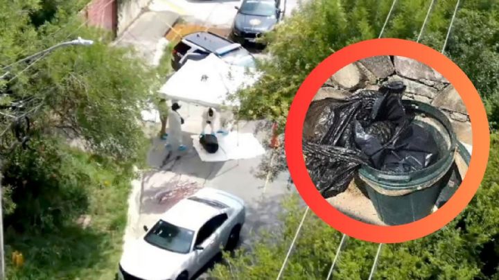 Hallan restos humanos mutilados frente a colegio en Monterrey; estaban en un tambo emplayado