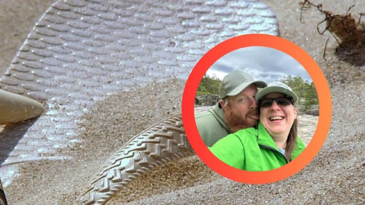 Mujer es tragada por 'arena movediza' en la playa; quedó atrapada hasta la cintura