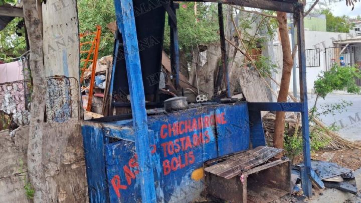 Nuevo Laredo: doña Bernarda puso a cocer frijoles y se le quemó su puesto