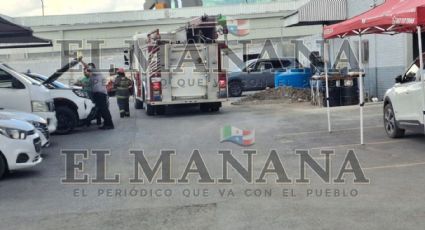 Nuevo Laredo: pánico por conato de incendio en agencia de autos; inició en una bodega de madera