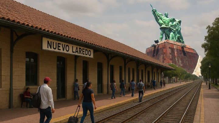 ¿Dónde estará la estación en Nuevo Laredo del nuevo tren de pasajeros y cuándo estaría listo? 